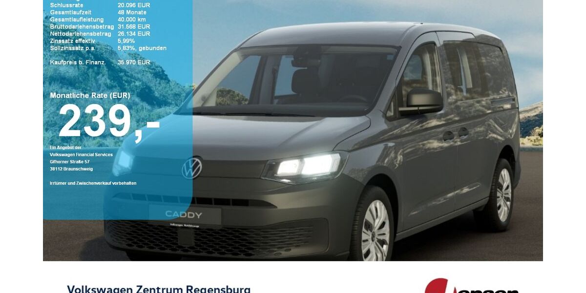 VW Caddy Maxi 9.900 km 35.970 &euro; Regensburg 93053