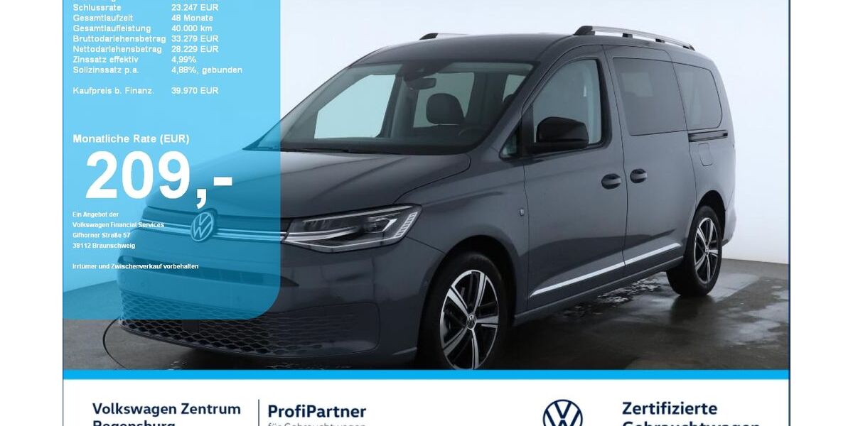 VW Caddy Maxi 12.200 km 38.970 &euro; Regensburg 93053