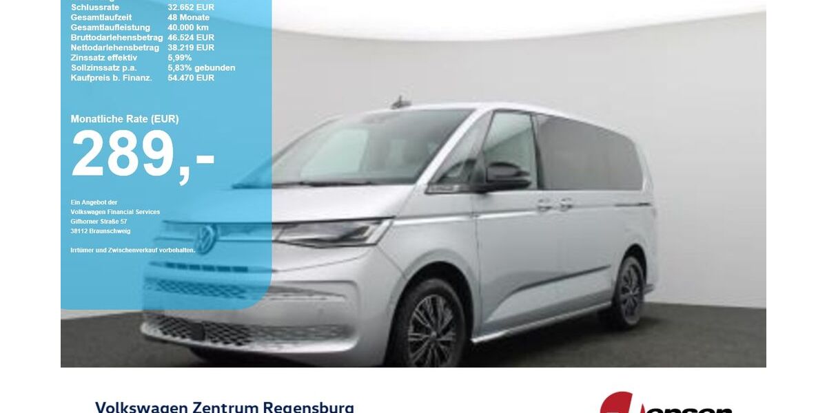 VW T7 Multivan 36.000 km 54.470 &euro; Regensburg 93053